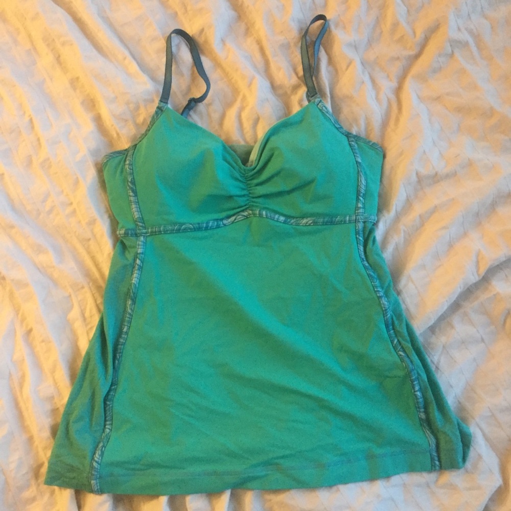 teal lululemon cami